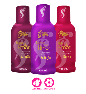 Aceite perfumado para masajes eróticos Toque de Amor