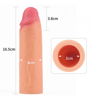 Funda de pene o extensor realista Revolutionary Silicone Nature Extender