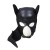 Máscara o capucha de Perro - Red Black Doggy mask