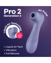 Estimulador de clitoris SATISFYER PRO 2 Generation 3 Liquid air LILAC