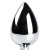 Plug Anal Metálico de tamaño pequeño con cola de zorro Black & White