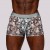 Male power Shorts sin costura Optical Sheer Prints