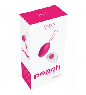 Huevo vibrador de silicona recargable VeDO Peach Egg Vibrator