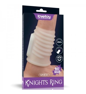 Anillo de pene vibrador Vibrating Spiral Knights Ring