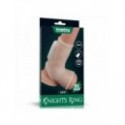 Funda corta de pene con vibración Vibrating Drip Knights Ring with Scrotum Sleeve