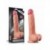 Mega Dildo realista con ventosa de 10" Dual Layer Platinum Silicone Cock