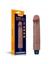 Vibrador realista recargable de silicona 9" REAL SOFTEE