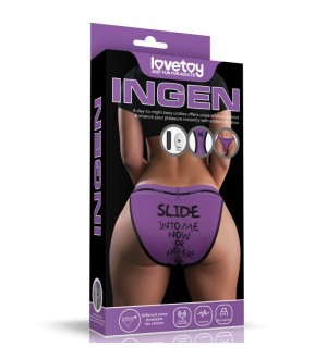 Tanga vibradora con diseño impreso Printed Vibrating Sexy Panties talla XL