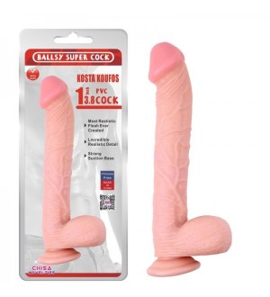 Dildo consolador con ventosa de 13.8" Kosta Koufos