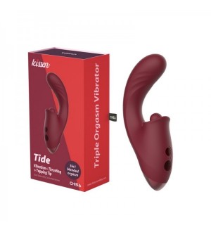 Vibrador vaginal y de clítoris con función de empuje, golpeteo, vibración Tide