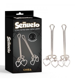 Pinzas para pezones de corazón Fetish Fantasy Heart Nipple Clamps