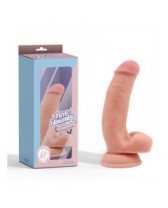 Dildo de silicona líquida con ventosa y testículos Pornographer