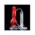 Monster dildo Dog style con función de eyaculación base negra
