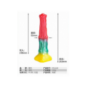 Monster Dildo o Alien dildo tricolor con base de succión