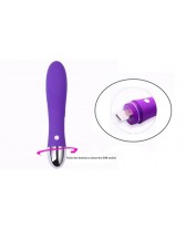 Vibrador liso impermeable recargable de 12 frecuencias