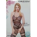 Enterizo o bodystocking de red Dominatrix Caizixiu