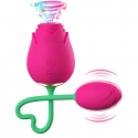 Estimulador 2 en 1 de clítoris y punto G - Rose sucking + vibrating egg
