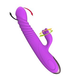 Vibrador rabbit con rotación para vagina/clítoris Amanda by HERFUN