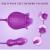 Vibrador rosa 2 en 1 con lamido para clítoris y vibración al punto G