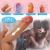 Vibrador realista a control con calor, vibración, empuje y rotación.