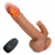 Vibrador realista a control con calor, vibración, empuje y rotación.