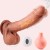 Dildo vibrador eyaculador con calefacción a control remoto