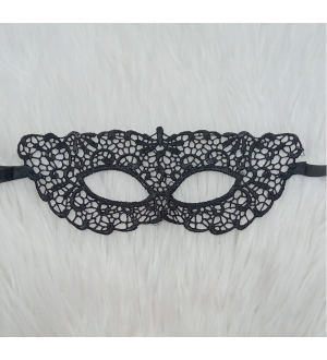 Antifaz de encaje negro Dark Love