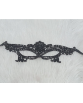 Antifaz de encaje negro The Crown