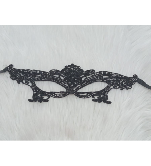 Antifaz de encaje negro The Crown