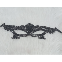 Antifaz de encaje negro The Crown