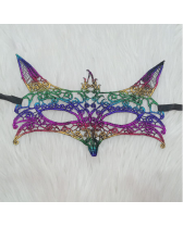 Antifaz de encaje bicolor Foxy