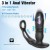 Masajeador vibrador de prostata telescópico con anillo para pene con App