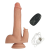 Vibrador realista a control con calor, vibración, empuje y rotación.