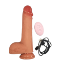 Vibrador realista recargable con control remoto Pink