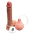 Dildo vibrador eyaculador con calefacción a control remoto