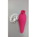 Vibrador estimulador de clítoris con pulsación Flor de Loto