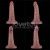 Dildo vibrador realista de 6 inch Vibrating Dual Density Power Cock