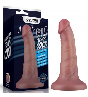 Dildo vibrador realista de 6 inch Vibrating Dual Density Power Cock