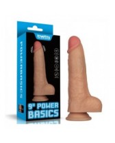 Dildo vibrador realista de 9 inch Vibrating Power Basics Cock