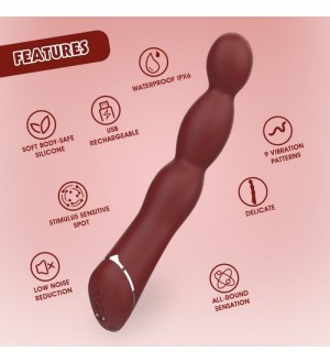Vibrador tipo tira anal de silicona Lapper