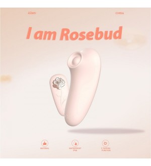 Vibrador de pulsación de clítoris de silicona Rosebud