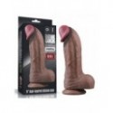 Dildo realista de silicona de 11 inch con ventosa Dual Layered XXL