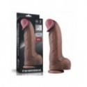 Dildo realista de silicona de 13 inch con ventosa Dual Layered XXL