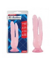 Dildo doble de PVC de 8.0 Inch con ventosa Dildo-Pink