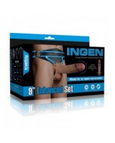 Dildo realista con arnés - Ingen 9 inch Enhanced Set Talla L/XL/2XL (Flesh)