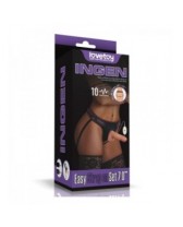 Dildo vibrador con arnés - Vibrating Easy Strapon Set 7.0 inch