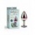 Plug anal de metal con joya Rainbow Heart Gem Plug S