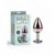 Plug anal de metal con joya Rainbow Heart Gem Plug S