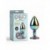 Plug anal de metal con joya Rainbow Gem Metal Plug S