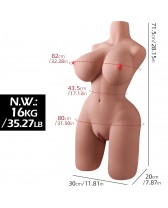 Masturbador masculino realista de medio cuerpo Yoga Girlfriend sin funcionalidades